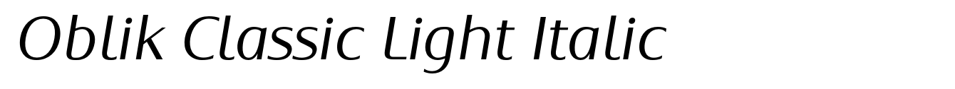 Oblik Classic Light Italic image